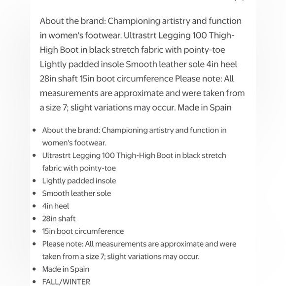 New Stuart Weitzman Ultrastrt Legging 100 Stretch Thigh High Black Boot size 6.5 - Picture 15 of 15